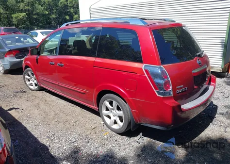 2007 Nissan Quest 3.5 Se from USA, damaged, VIN 5N1BV28U67N136896